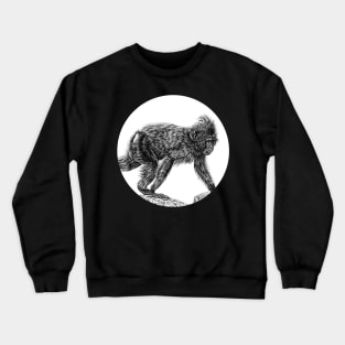 Sulawesi crested macaque baby Crewneck Sweatshirt